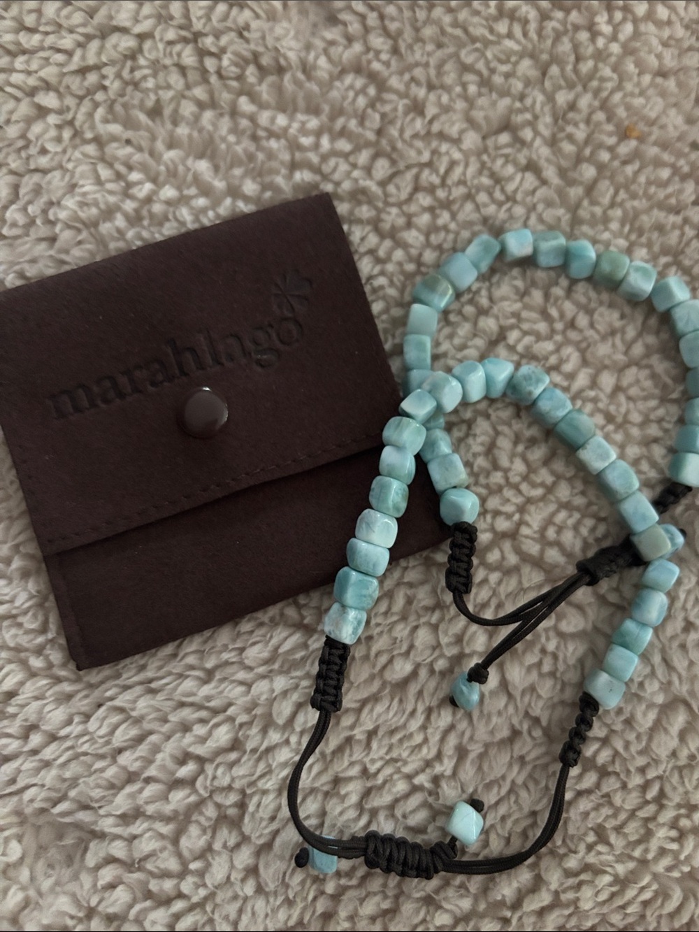 marahlago Larimar Beaded Bracelet - Light Blue